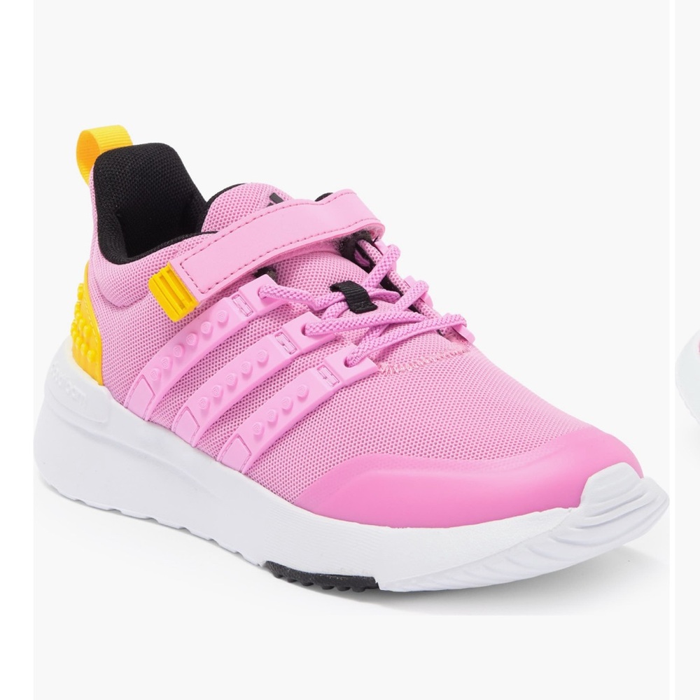 Kids Pink and Yellow Sneakers
